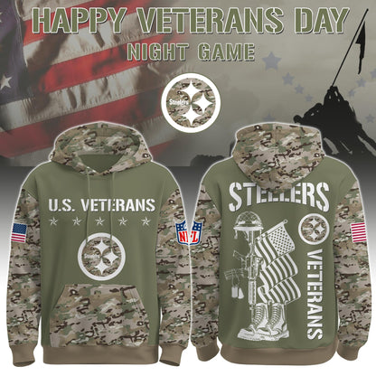 Pittsburgh Steelers - Veteran Day 2025 Hoodie Limited Edions