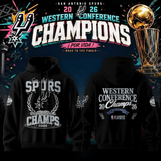 San Antonio Spurs 2026 Western Conference Finals Champions Hoodie