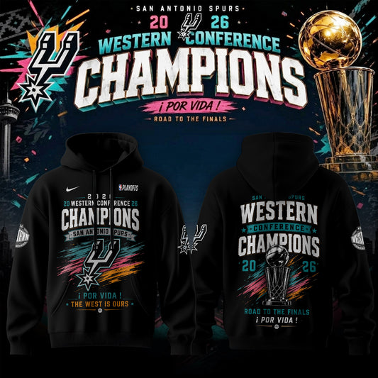 San Antonio Spurs 2026 Western Conference Finals Champions Hoodie