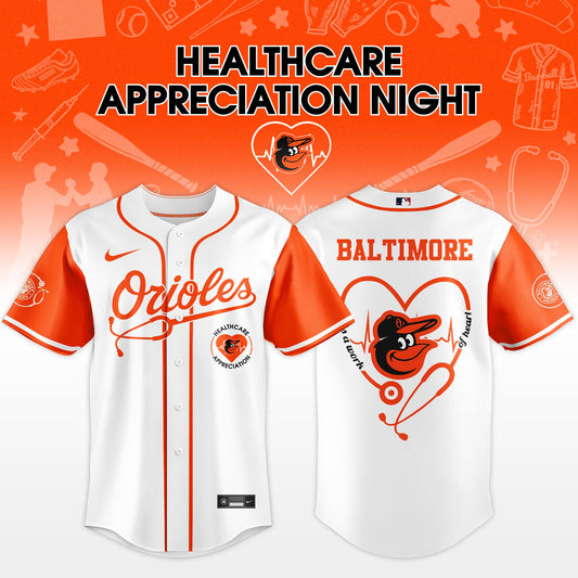 Baltimore Orioles Healthcare Appreciation Night 2026 Jersey