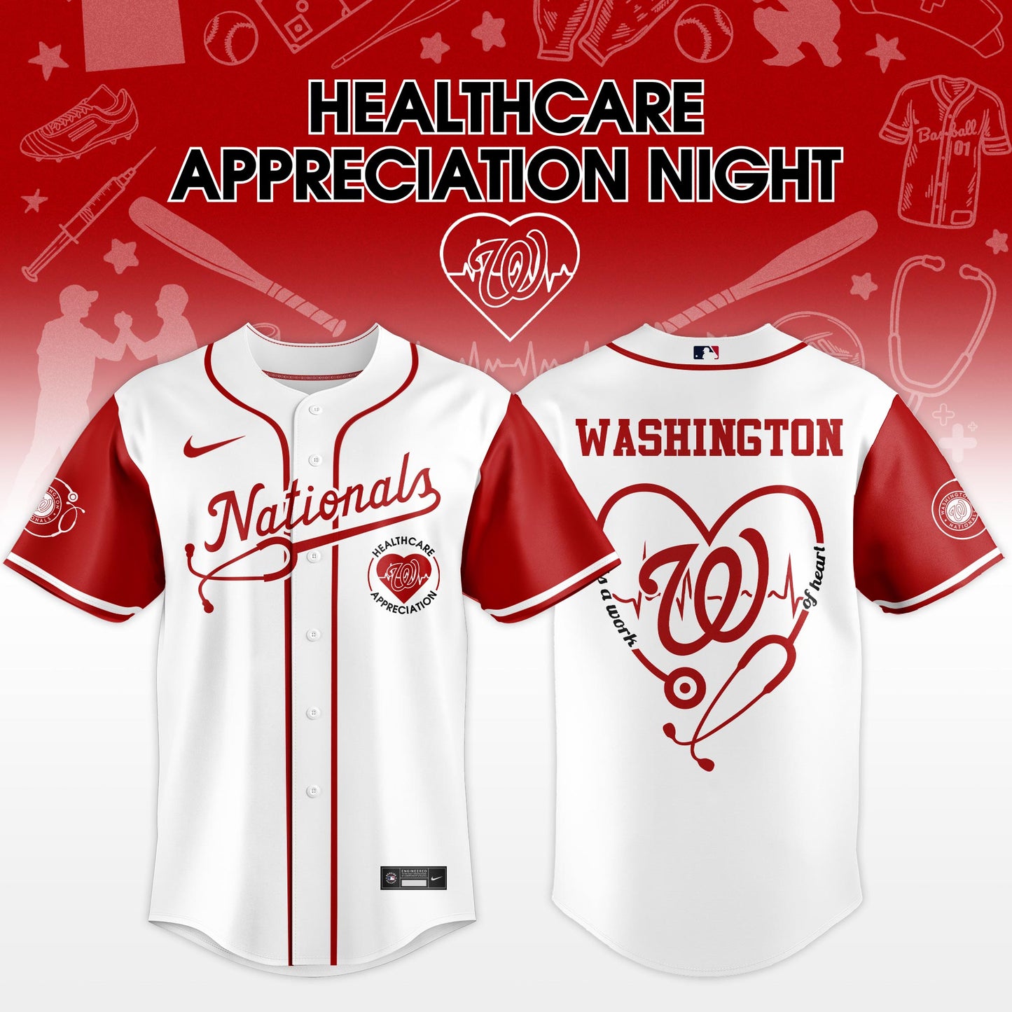 Washington Nationals Healthcare Appreciation Night 2026 Jersey