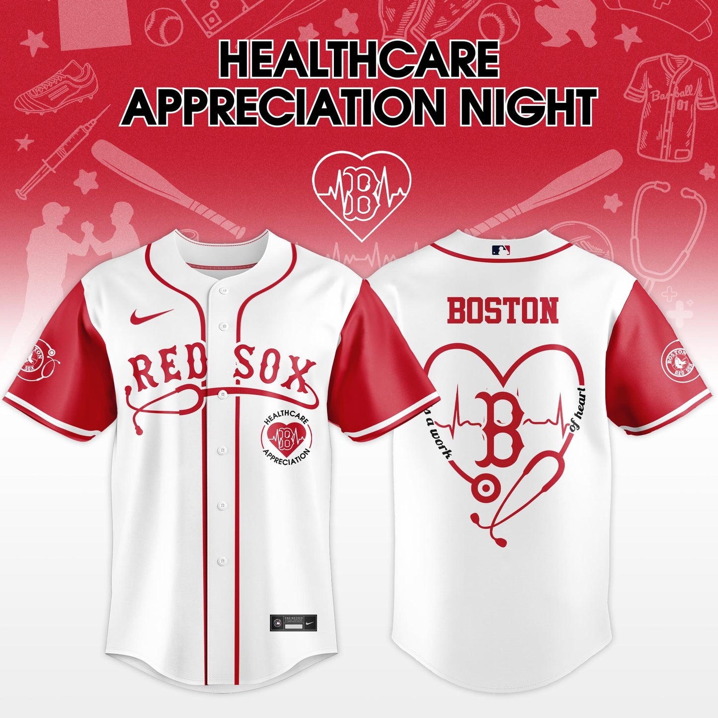 Boston Red Sox Healthcare Appreciation Night 2026 Jersey