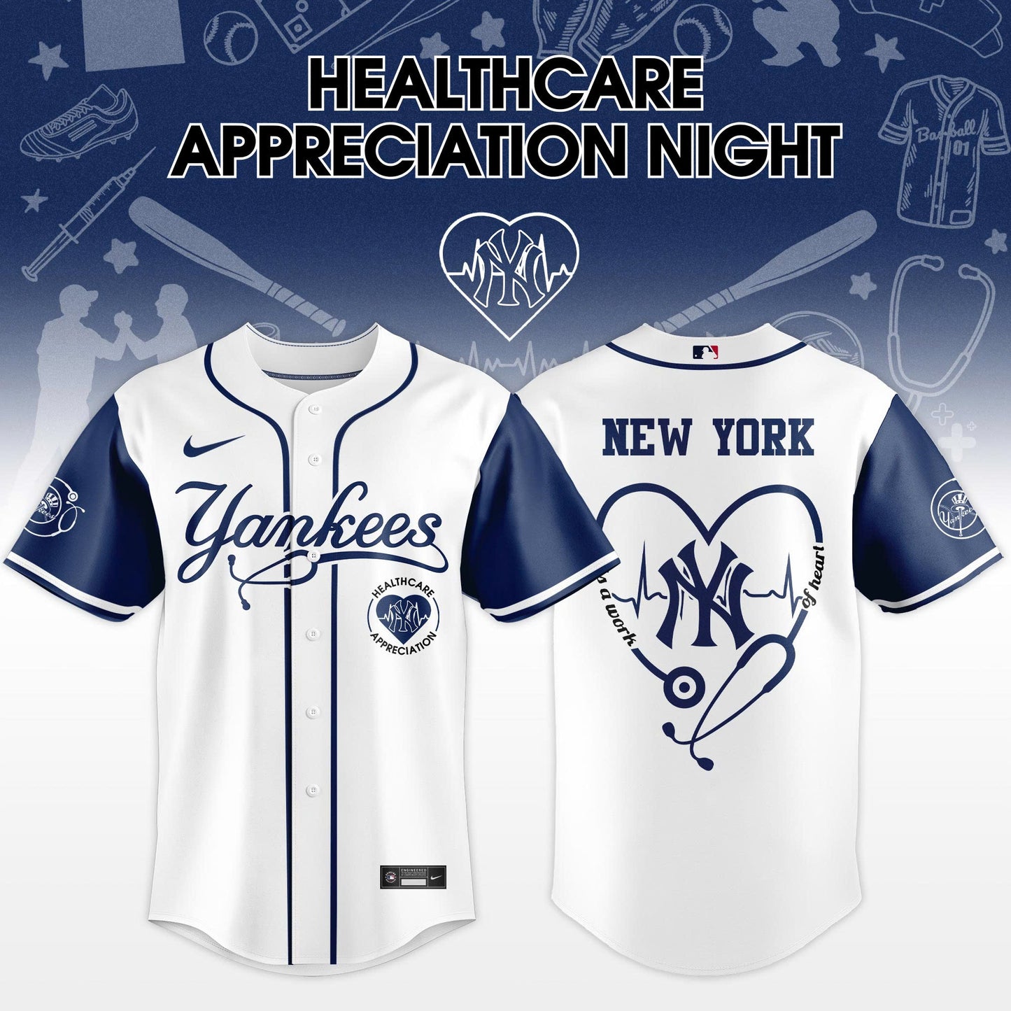 MLB Healthcare Appreciation Night 2026 Limited Edition Jersey (All Team)