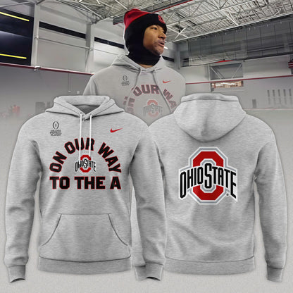 Ohio State Buckeyes “ON OUR WAY TO THE A” Limited Edition Combo Hoodie
