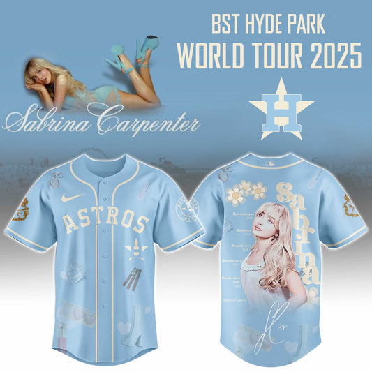 H Astros x Sabrina Carpenter “Short n’ Sweet Tour” Jersey Editions Limited +Selling Out Fast