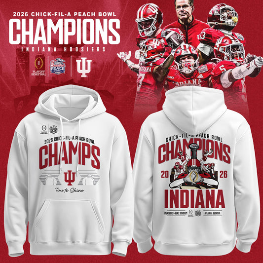 Indiana Hoosiers Football Champions Peach Bowl 2025/26 Hoodie
