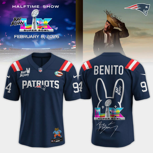 New England Patriots x Bad Bunny Super Bowl LX The Halftime Show Special Edition Jersey