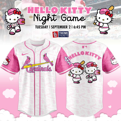 St. Louis Cardinals x Hello Kitty Night Game Limited Edition Jersey 2025