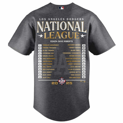 Los Angeles Dodgers NATIONAL LEAGUE CHAMPIONS 2025 Jersey