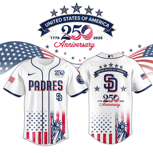 SD Padres special America’s 250th Anniversary Limited Edition Jersey