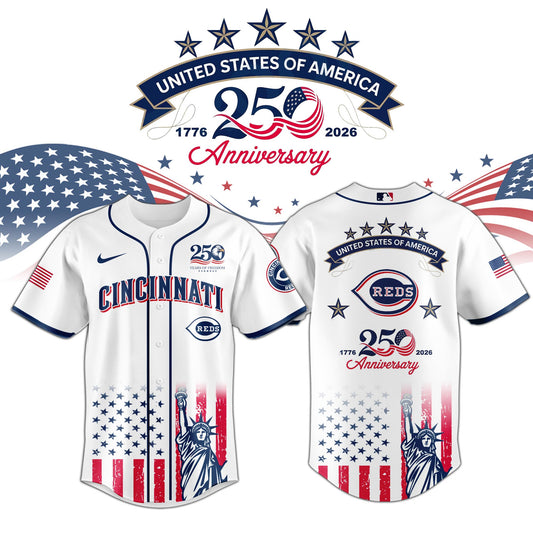 CIN Reds special America’s 250th Anniversary Limited Edition Jersey