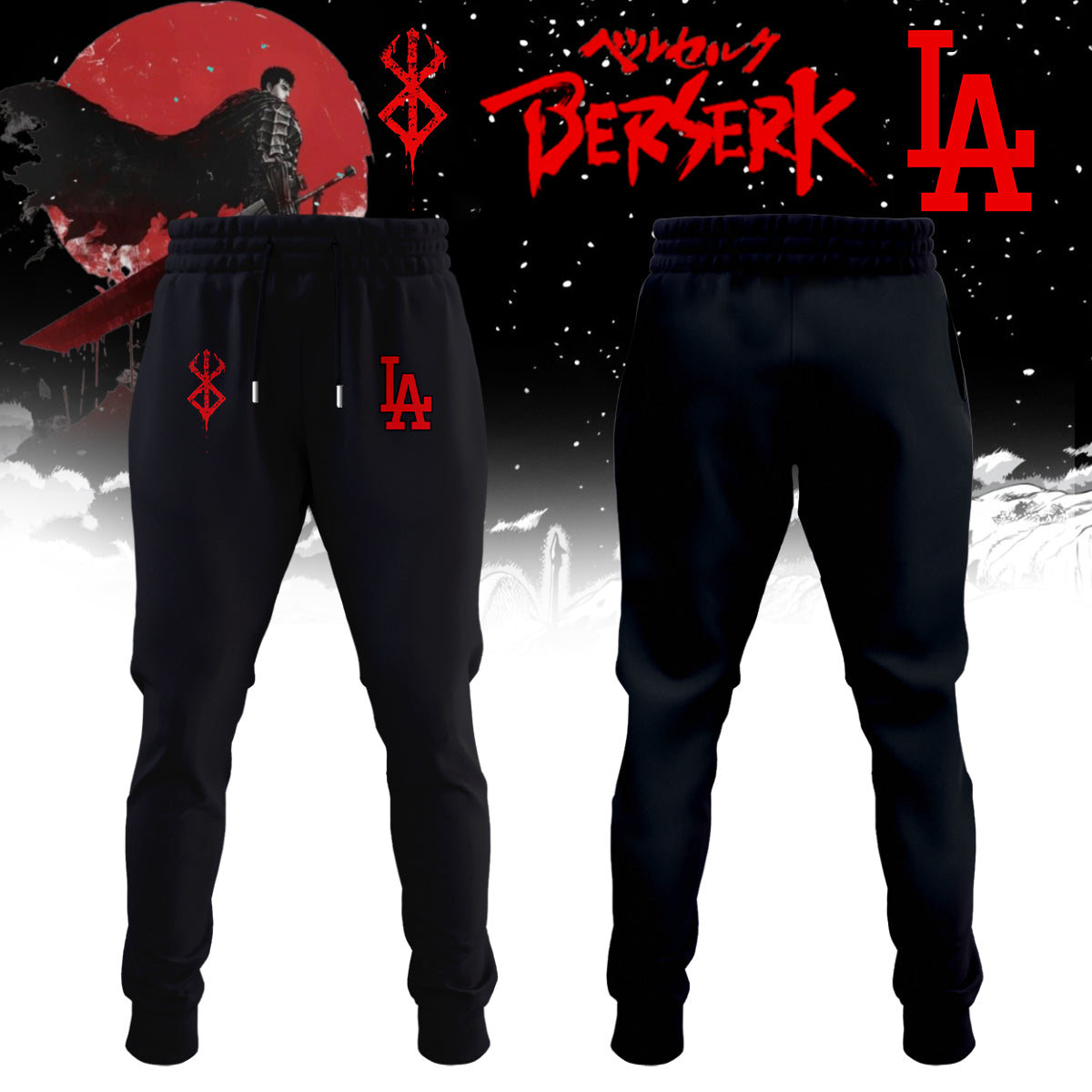 Los Angeles Dodgers x Berserk Limited Edition Half Zip Hoodie