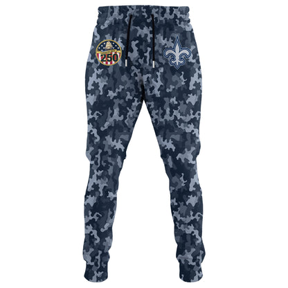 New Orleans Saints Navy 250th Birthday Hoodie Limited Edions
