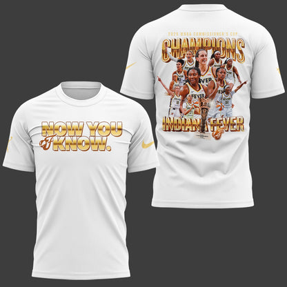 Indiana Fever 2025 WNBA Commissioner’s Cup Champions T-Shirt