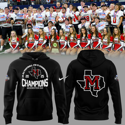 Muenster Champions🏆𝟐𝐀-𝐃𝟐 𝐅𝐨𝐨𝐭𝐛𝐚𝐥𝐥 𝐂𝐡𝐚𝐦𝐩𝐢𝐨𝐧𝐬𝐡𝐢𝐩 2025 Combo Hoodie