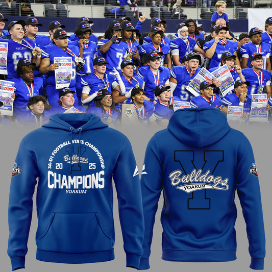 Yoakum Champions🏆3A-D1 𝐅𝐨𝐨𝐭𝐛𝐚𝐥𝐥 𝐂𝐡𝐚𝐦𝐩𝐢𝐨𝐧𝐬𝐡𝐢𝐩 2025. Combo Hoodie