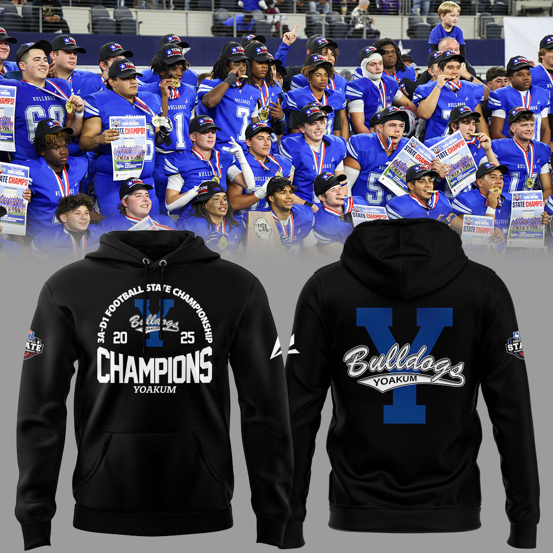 Yoakum Champions🏆3A-D1 𝐅𝐨𝐨𝐭𝐛𝐚𝐥𝐥 𝐂𝐡𝐚𝐦𝐩𝐢𝐨𝐧𝐬𝐡𝐢𝐩 2025 Combo Hoodie