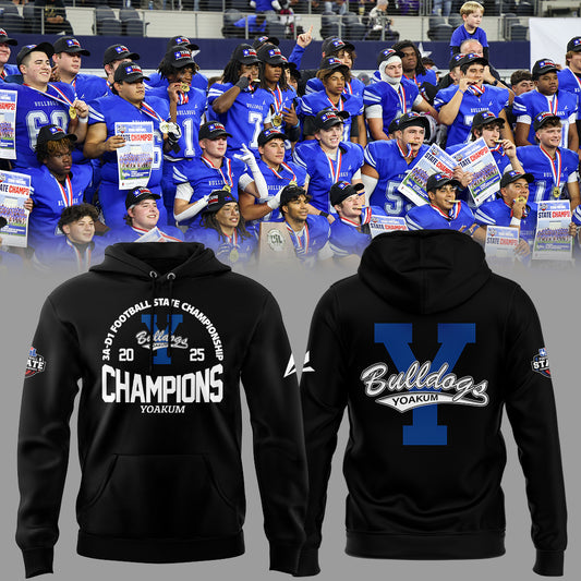 Yoakum Champions🏆3A-D1 𝐅𝐨𝐨𝐭𝐛𝐚𝐥𝐥 𝐂𝐡𝐚𝐦𝐩𝐢𝐨𝐧𝐬𝐡𝐢𝐩 2025 Combo Hoodie