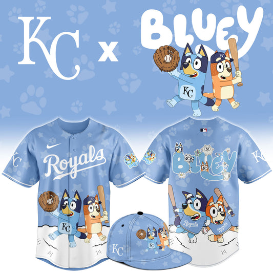 KC.Royals Bluey Night Limited Baseball Jersey