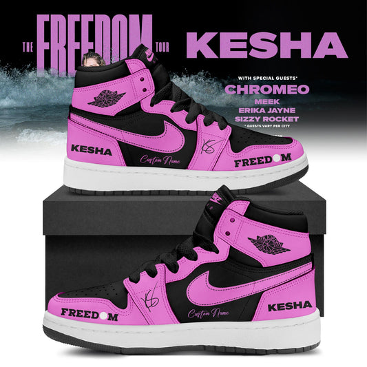 Kesha The Freedom Tour 2026 Limited Edition AJ1 Sneakers