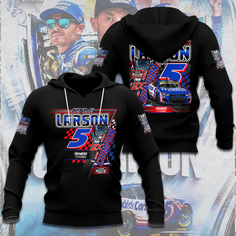 Kyle Larson 2025 NASCAR Cup Series Champion 3D Combo Hoodie