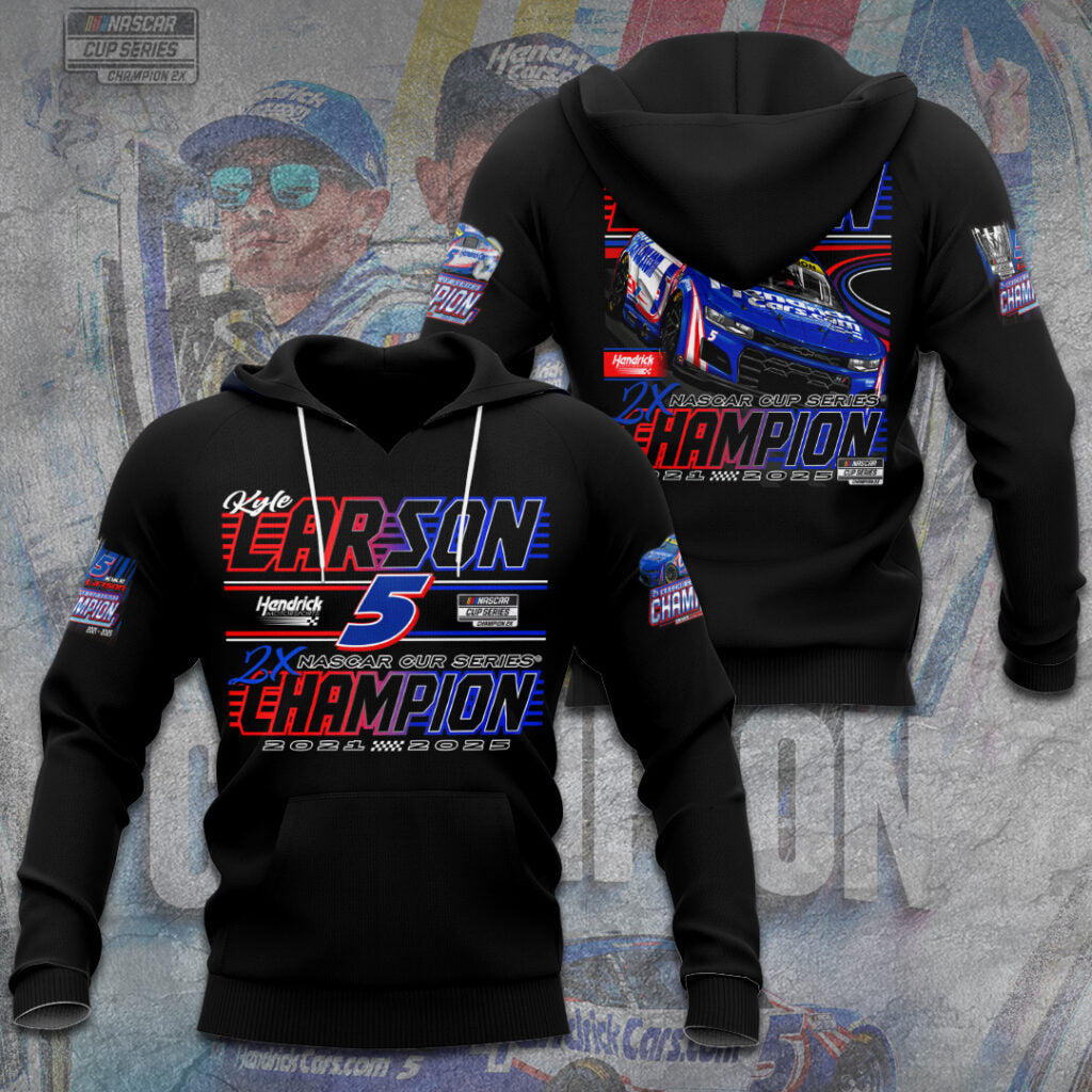 Kyle Larson 2025 NASCAR Cup Series Champion 3D Combo Hoodie
