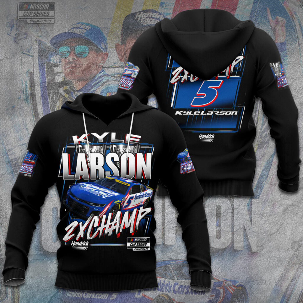 Kyle Larson 2025 NASCAR Cup Series Champion 3D Combo Hoodie