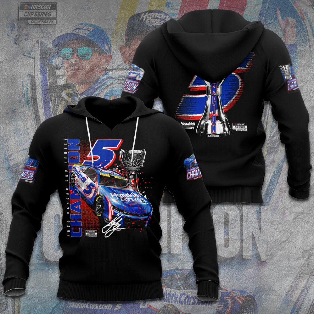 Kyle Larson 2025 NASCAR Cup Series Champion 3D Combo Hoodie