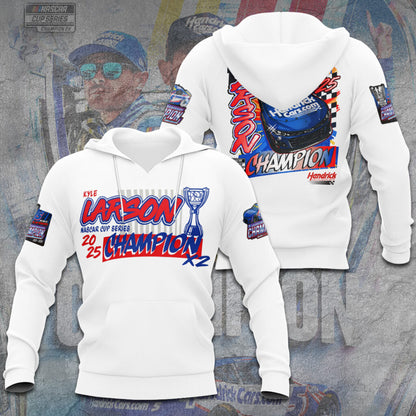 Kyle Larson 2025 NASCAR Cup Series Champion 3D Combo Hoodie