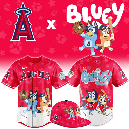 LA.Angels Bluey Night Limited Baseball Jersey