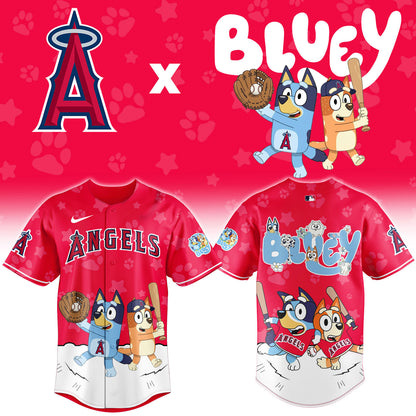 LA.Angels Bluey Night Limited Baseball Jersey