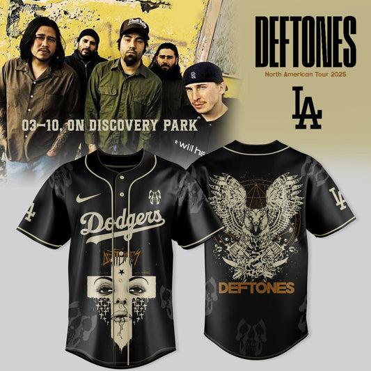 Los Angeles Dodgers X DEFTONES NA TOUR FALL 2025 Jersey