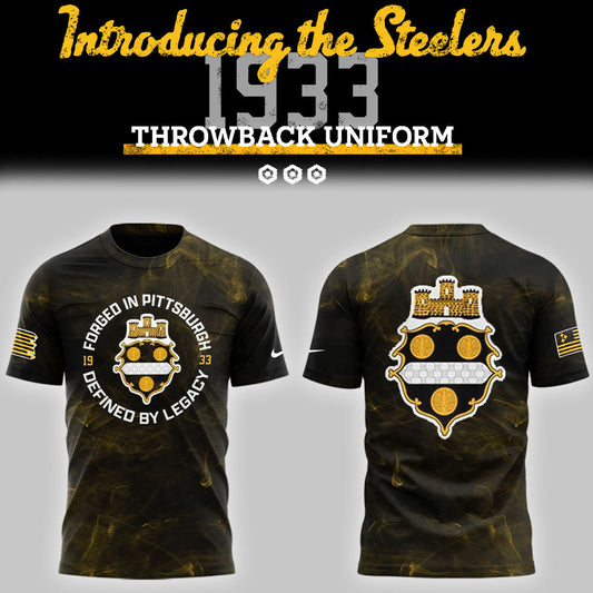 Limited Edition Steelers Football 1933 Legacy Black TShirt