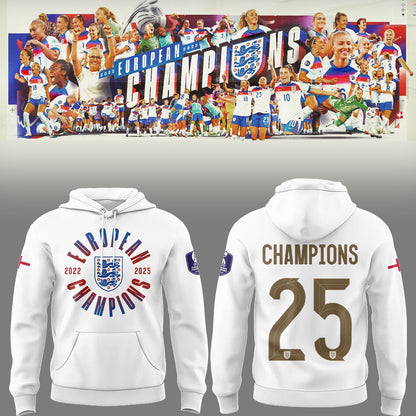 Limited Edition England Champions UEFA Women’s EURO 2025 Hoodie