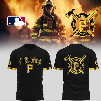 Pittsburgh Pirates x Firefighter Appreciation Night TShirt