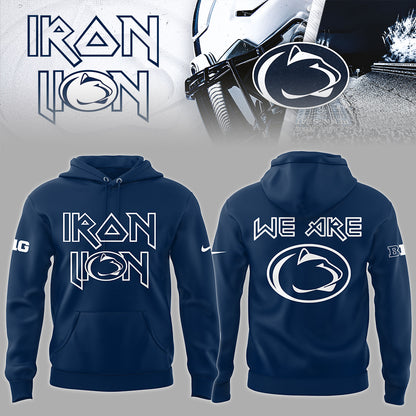 Penn State Big10 2024 Limited Iron Lion Navy Hoodie