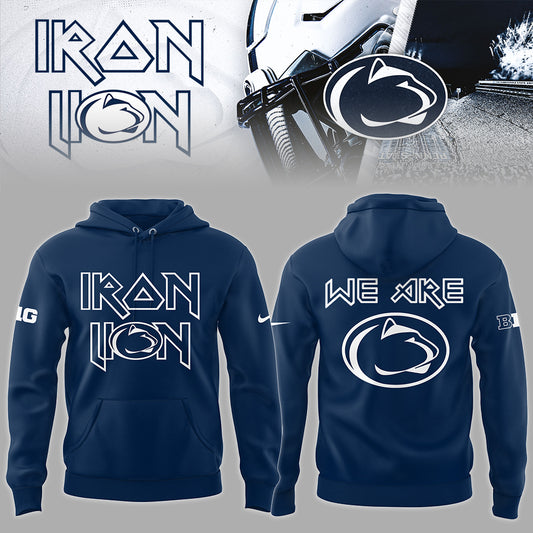 Penn State Big10 2024 Limited Iron Lion Navy Hoodie