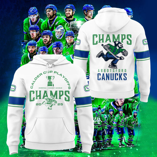 Limited Edition Abbotsford Canucks x 2025 Calder Cup Champions! Hoodie