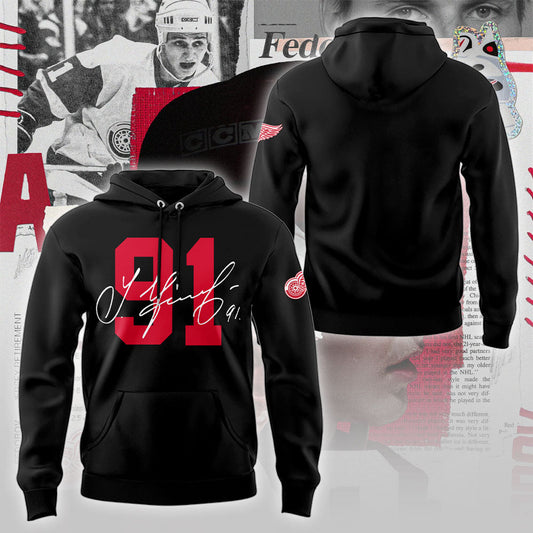 Limited Edition Red Wings Forever Sergei Fedorov 2025 Hoodie
