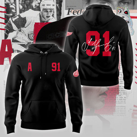 Limited Edition Red Wings Forever Sergei Fedorov 2025 Hoodie