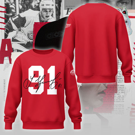 Limited Edition Red Wings Forever Sergei Fedorov 2025 Sweatshirt