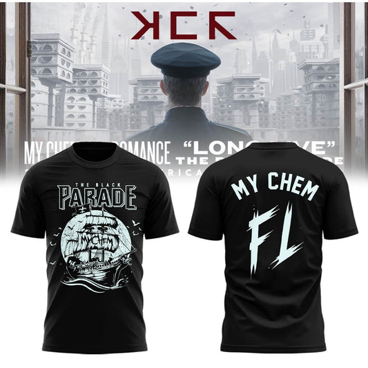 Limited Edition “Long Live: The Black Parade Tour 2025 x Tampa” Tshirt