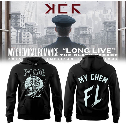 Limited Edition “Long Live: The Black Parade Tour 2025 x Tampa” Hoodie