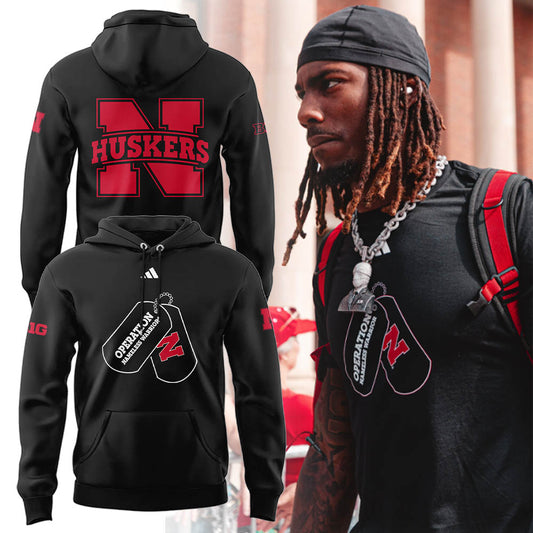 Limited Edition Nebraska Football x “OPERATION NAMELESS WARRIOR” Hoodie