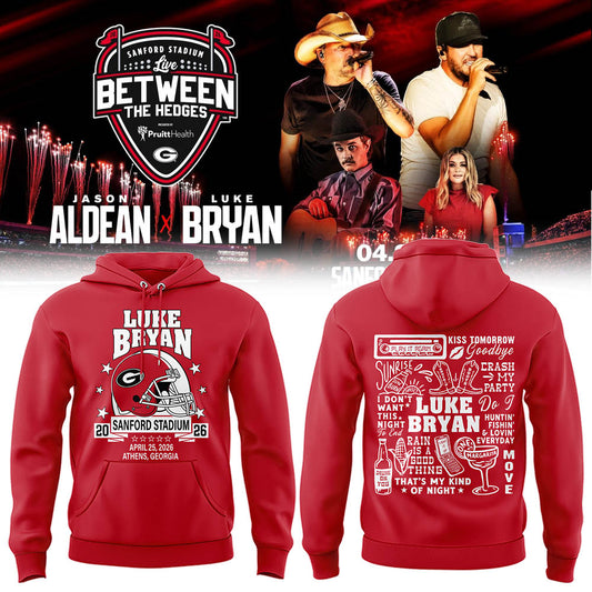 Limited Edition JA x LB “Live Between The Hedges” At Sanford Stadium Hoodie