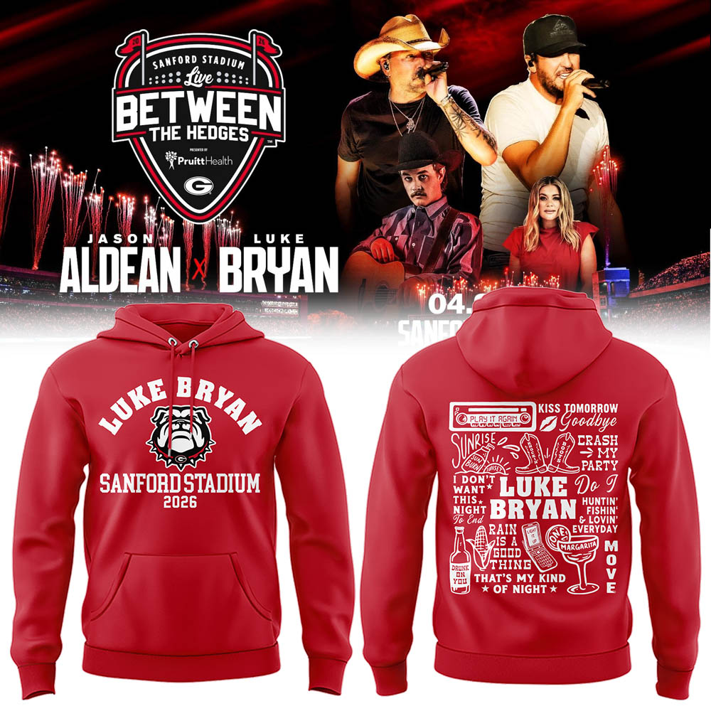 Limited Edition JA x LB “Live Between The Hedges” At Sanford Stadium Hoodie