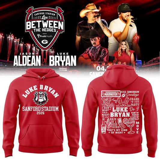 Limited Edition JA x LB “Live Between The Hedges” At Sanford Stadium Hoodie