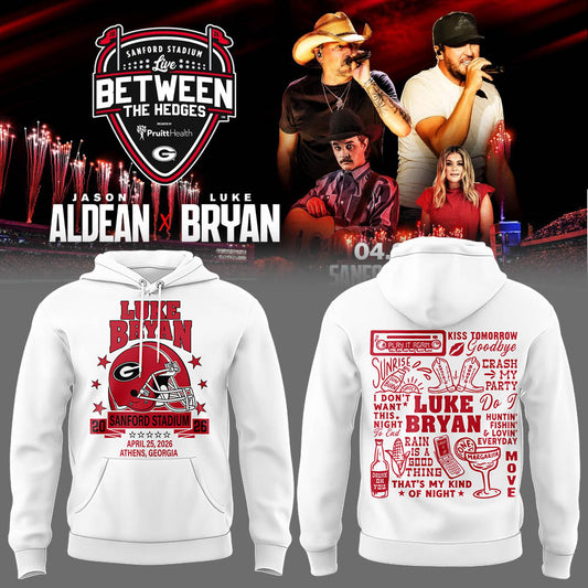 Limited Edition JA x LB “Live Between The Hedges” At Sanford Stadium Hoodie