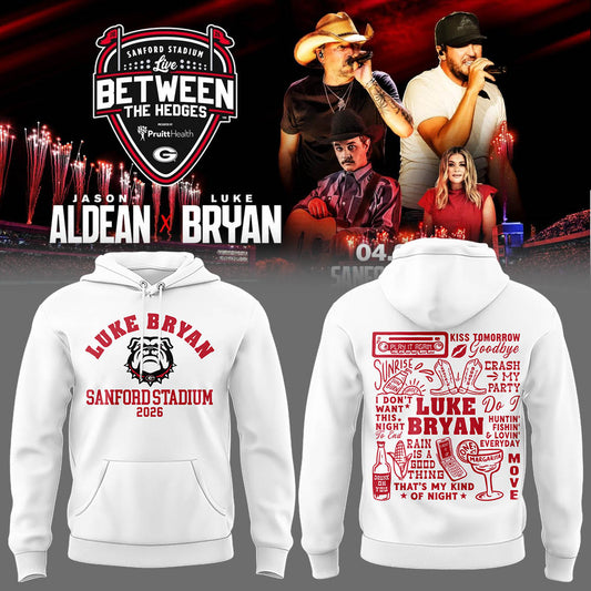 Limited Edition JA x LB “Live Between The Hedges” At Sanford Stadium Hoodie