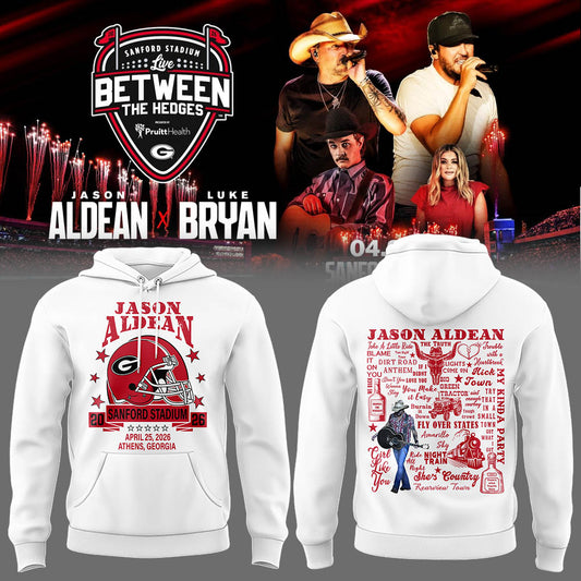 Limited Edition JA x LB “Live Between The Hedges” At Sanford Stadium Hoodie